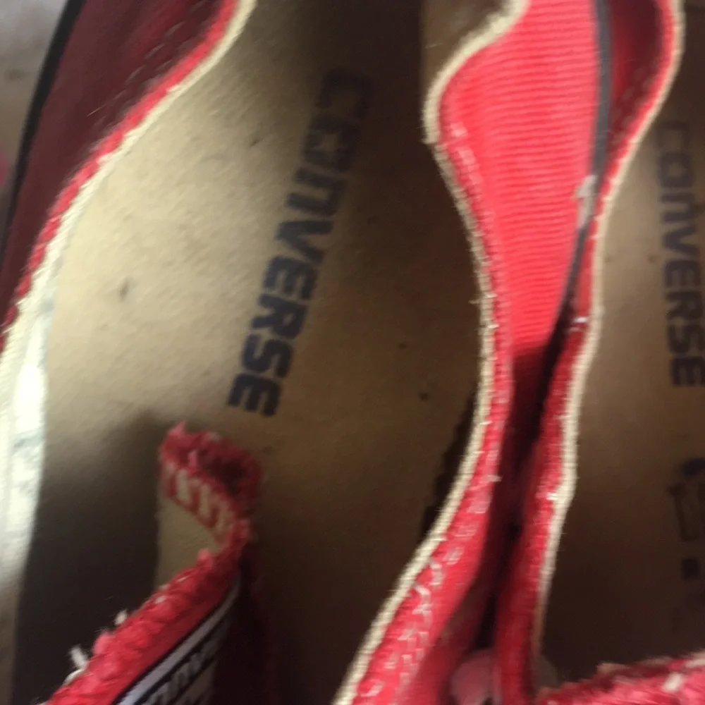 Red Converse Size 2 1/2